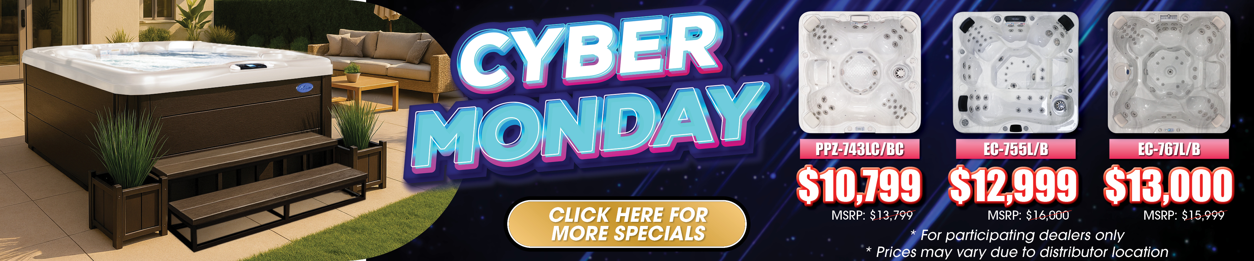 Calspas hot tub being used in a family setting - Palm Bay